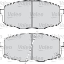 Valeo 598842 - SET 4 PASTILLAS FRENO KIA CARENS/ C