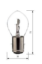 Bosma 50060215 - LÁMPARA BA20D 6V 15/15W