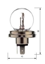 Bosma 5012018 - LÁMPARA R2 P45T 12V 45/40W AMARILLA