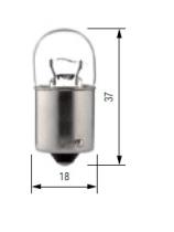 Bosma 5012153 - LÁMPARA BA15S 12V 3W