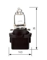 Bosma 501288H - LÁMAPARA HALÓGENA B10D 12V 5W NEGRO