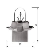 Bosma 501289K - LÁMAPARA HALÓGENA B12,3D 12V 2W BLANCA