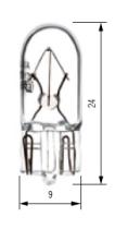 Bosma 502436ORK - LÁMPARA T10 24V 5W AMBAR