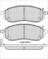 Icer Brakes 181876 - JGO.PASTILLAS DEL.NISSAN-RENAULT