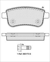 Icer Brakes 181904 - JGO.PASTILLAS