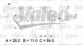 Valeo 746835 - CLASSIC ALTERNADOR FORD 'D'