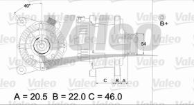 Valeo 200019 - CLASSIC ALTERNADOR CITROEN 'D'