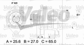 Valeo 746883 - CLASSIC ALTERNADOR OPEL/RENAULT 'D'