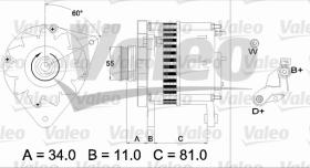 Valeo 746885 - CLASSIC ALTERNADOR FORD 'D'