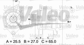 Valeo 746890 - CLASSIC ALTERNADOR PSA/FIAT 'D'