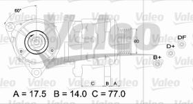 Valeo 746894 - CLASSIC ALTERNADOR FORD 'D'