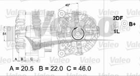 Valeo 746900 - CLASSIC ALTERNADOR PSA 'D'