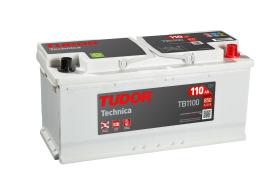 Tudor TB1100 - Batería 110Ah/850A, + DER, 392+175+190mm