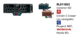 Redline RL011803 - CONECTOR ISO HONDA 05>,CITROEN C CR