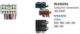 Redline RL026254 - CONJUNTO CONECTORES ISO-OEM VOLVO 8
