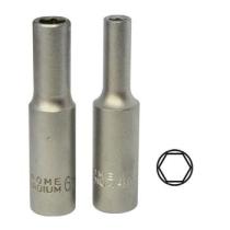 JBM 10092 - VASO HEX. 1/4" 50mm. LARGO, 7mm