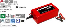 Ferve Cargador Batería F-909 12-24V 4-8A Rojo