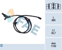 Fae 78015 - SENSOR VELOCIDAD RUEDA-ABS