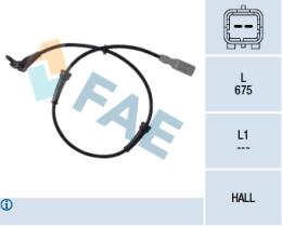 Fae 78036 - SENSOR VELOCIDAD RUEDA-ABS