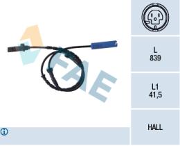 Fae 78046 - SENSOR VELOCIDAD RUEDA-ABS