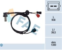 Fae 78063 - SENSOR VELOCIDAD RUEDA-ABS