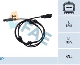 Fae 78089 - SENSOR VELOCIDAD RUEDA-ABS