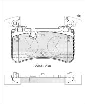 Icer Brakes 182209 - JGO. PASTILLAS ERCEDES C204,S204, CLS