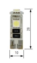 Bosma 93534144 - 12V 3 LED T10 2 POLOS CANBUS