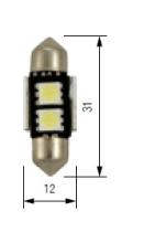 Bosma 93533697 - 12V 2 LED SV8,5 13X31 CANBUS