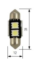 Bosma 93533703 - 24V 2 LED SV8,5 13X31 CANBUS