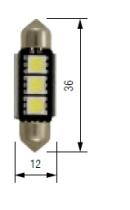 Bosma 93533741 - 12V 3 LED SV8,5 15X36 CANBUS