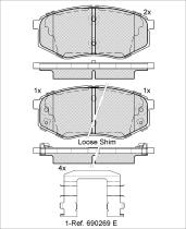 Icer Brakes 182094 - JGO PASTILLAS HYUNDAI