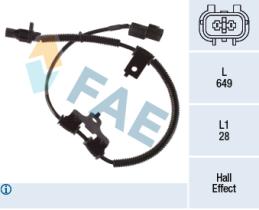 Fae 78478 - SENSOR VELOCIDAD RUEDA - ABS