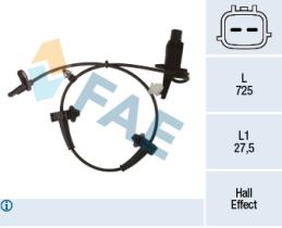 Fae 78487 - SENSOR VELOCIDAD RUEDA - ABS