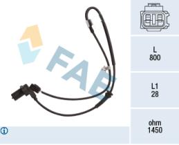 Fae 78493 - SENSOR REVOLUCIONES RUEDA - ABS