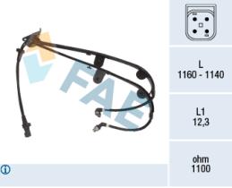 Fae 78500 - SENSOR VELOCIDAD RUEDA - ABS