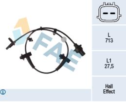 Fae 78507 - SENSOR VELOCIDAD RUEDA - ABS