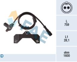 Fae 78508 - SENSOR REVOLUCIONES RUEDA - ABS