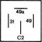 Hella 4DM004639061 - INTERM.24V 2+1X21+5W