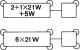 Hella 4DM004639061 - INTERM.24V 2+1X21+5W