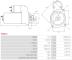 AS S0802S - MOTOR DE ARRANQUE TIPO BOSCH / ISKRA
